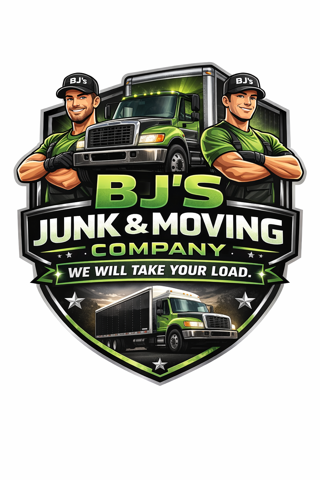 BJ's Junk & Moving Company Logo